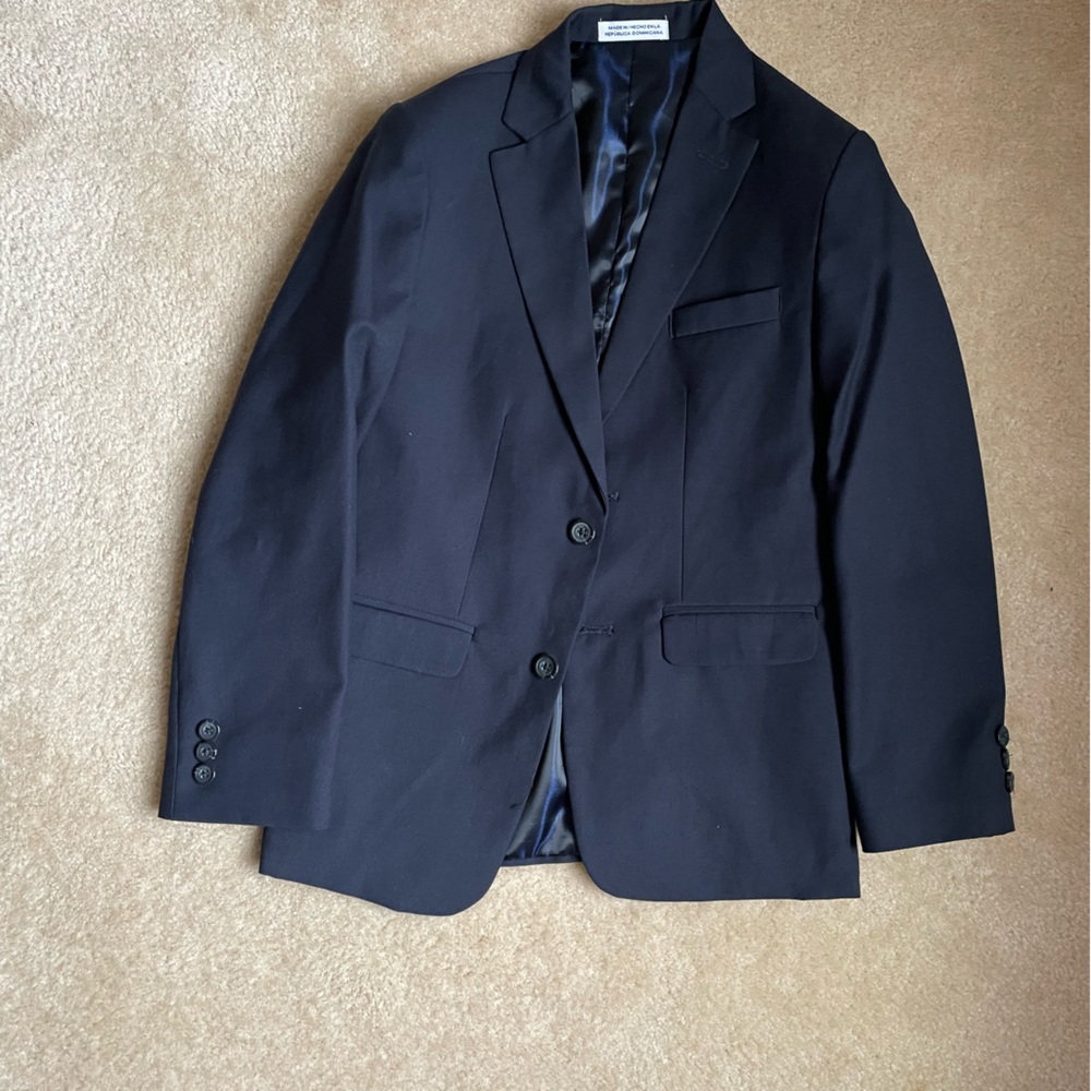 Izod sport coat size 14. Navy Blue